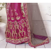 Marvelous Magenta Colored Stone Worked Net Satin Lehenga Saree Marvelous Magenta Colored Stone Worked Net Satin Lehenga Saree